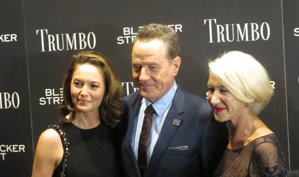 Diane Lane, Bryan Cranston and Helen Mirren - New York Trumbo premiere